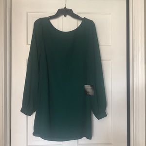 Lulus hunter green shirt dress
